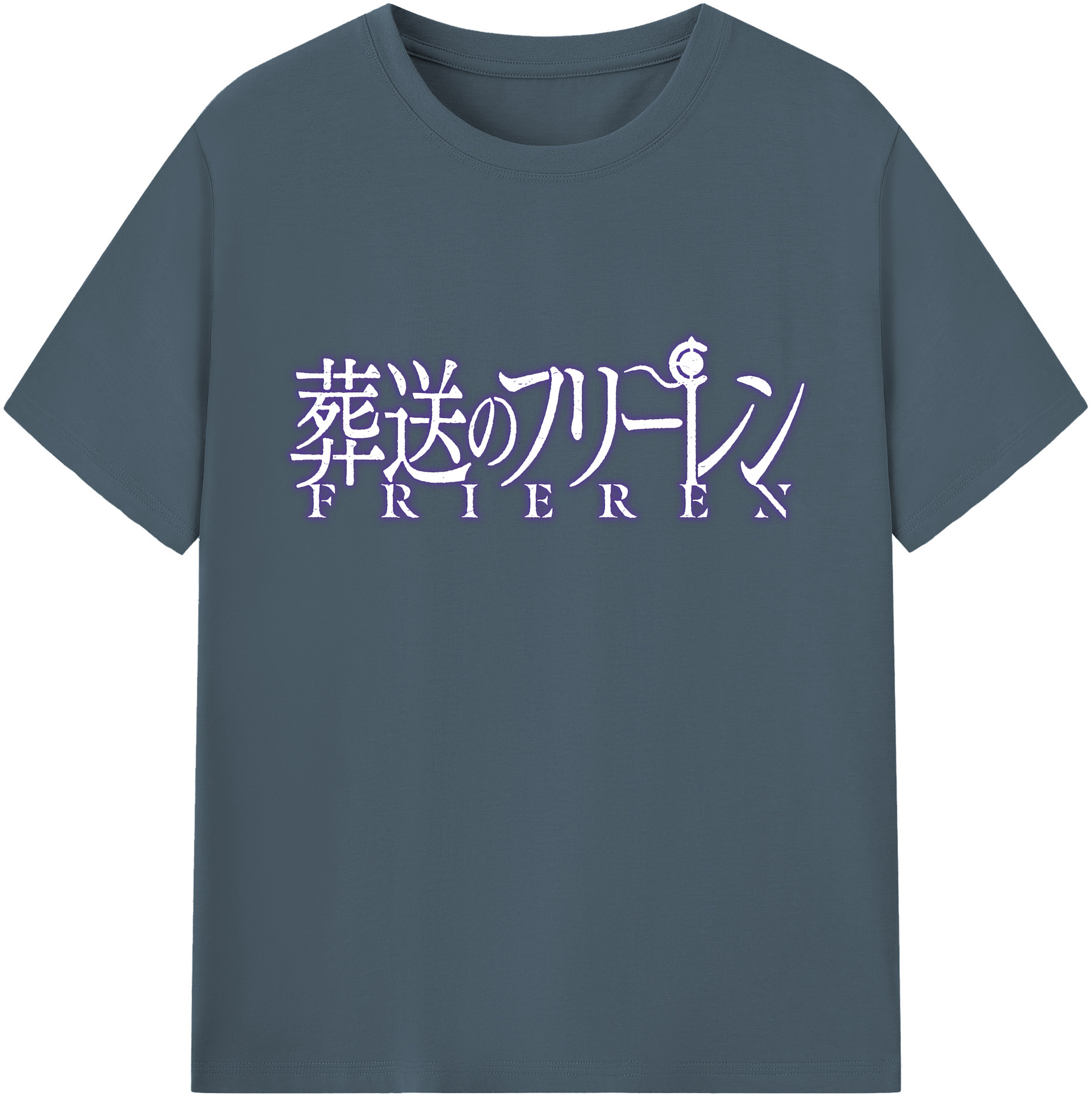 （画像用） 葬送のフリーレン Frieren 綿100％半袖Tシャツ（フロントプリント）